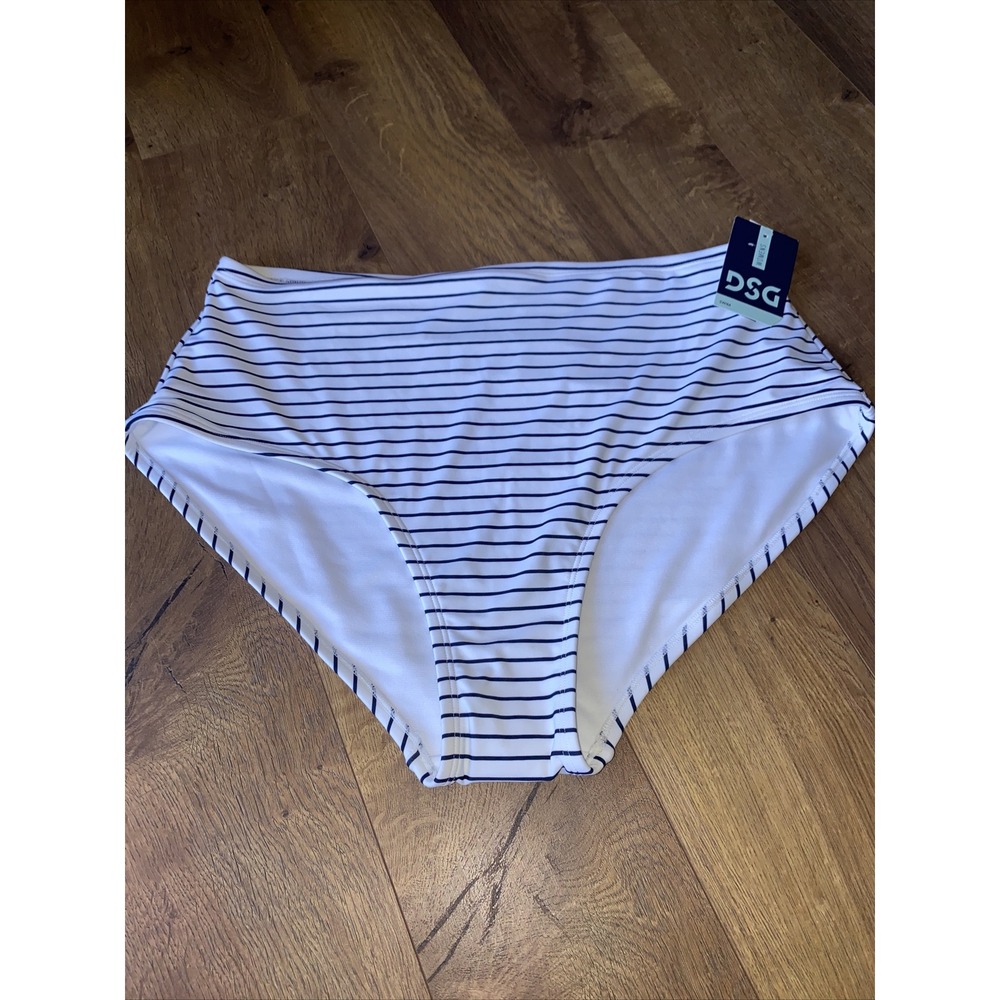 DSG Dicks Sporting Goods Women's Bathing Suit Bottoms‎ 1X NWT Black And White